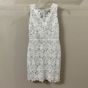 White lace Loft dress